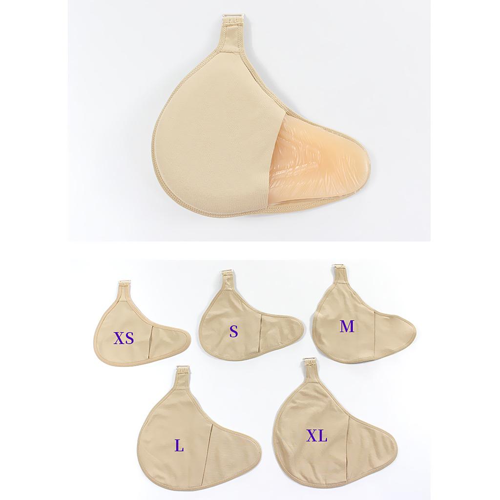 Right Breast Sweat Pads Women Silicone Breast Forms Cotton Protect Pocket S