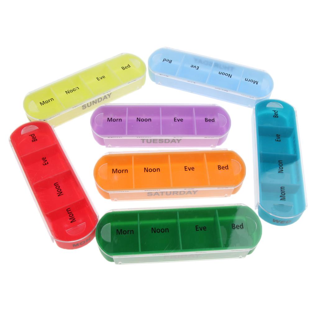 Travel Weekly Pill Wallet Box Medicine Tablet Organizer Storage Dispenser