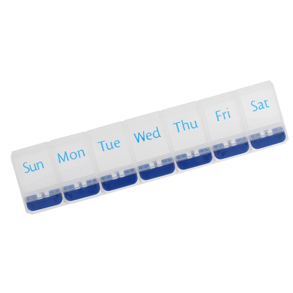 7 Days Week Pill Tablet Medicine Capsule Box Container Storage Organizer