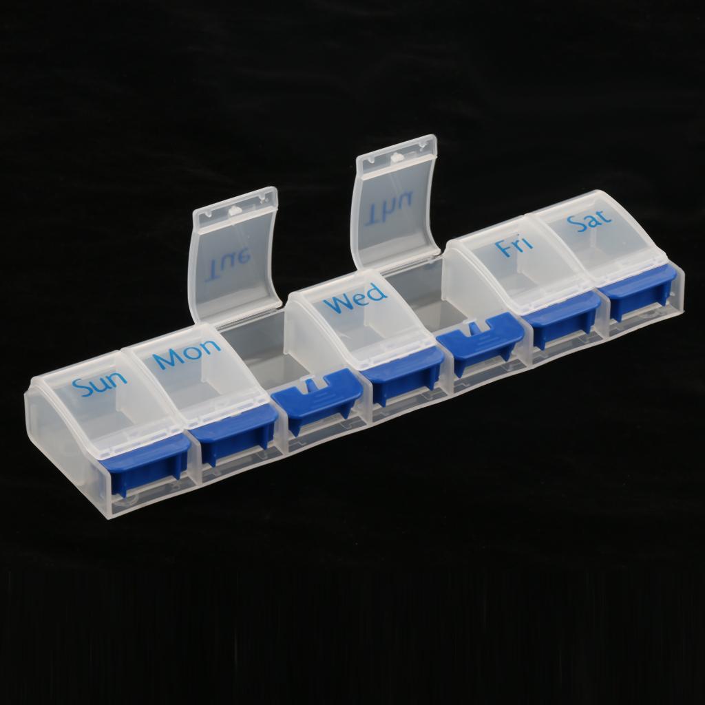 7 Days Week Pill Tablet Medicine Capsule Box Container Storage Organizer