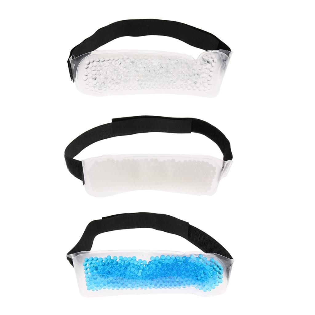 Reusable Gel Beads Cold Compress Ice Pack Wrap for Sports Muscle Pain Clear