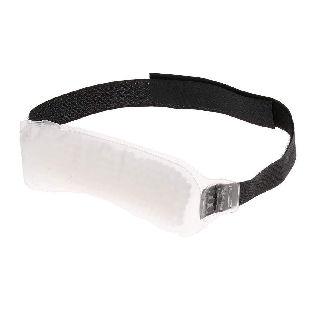 Reusable Gel Beads Cold Compress Ice Pack Wrap for Sports Muscle Pain White