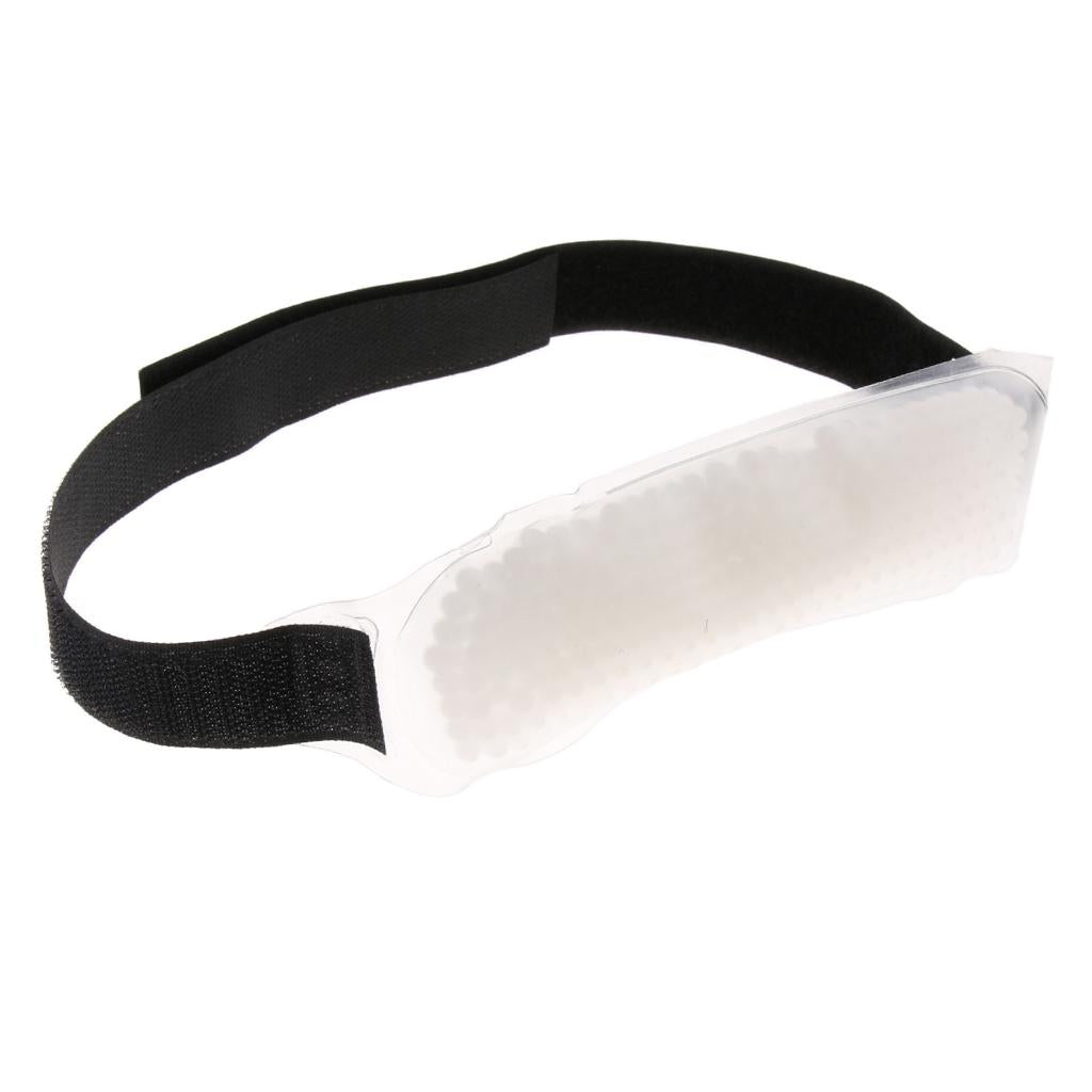Reusable Gel Beads Cold Compress Ice Pack Wrap for Sports Muscle Pain White