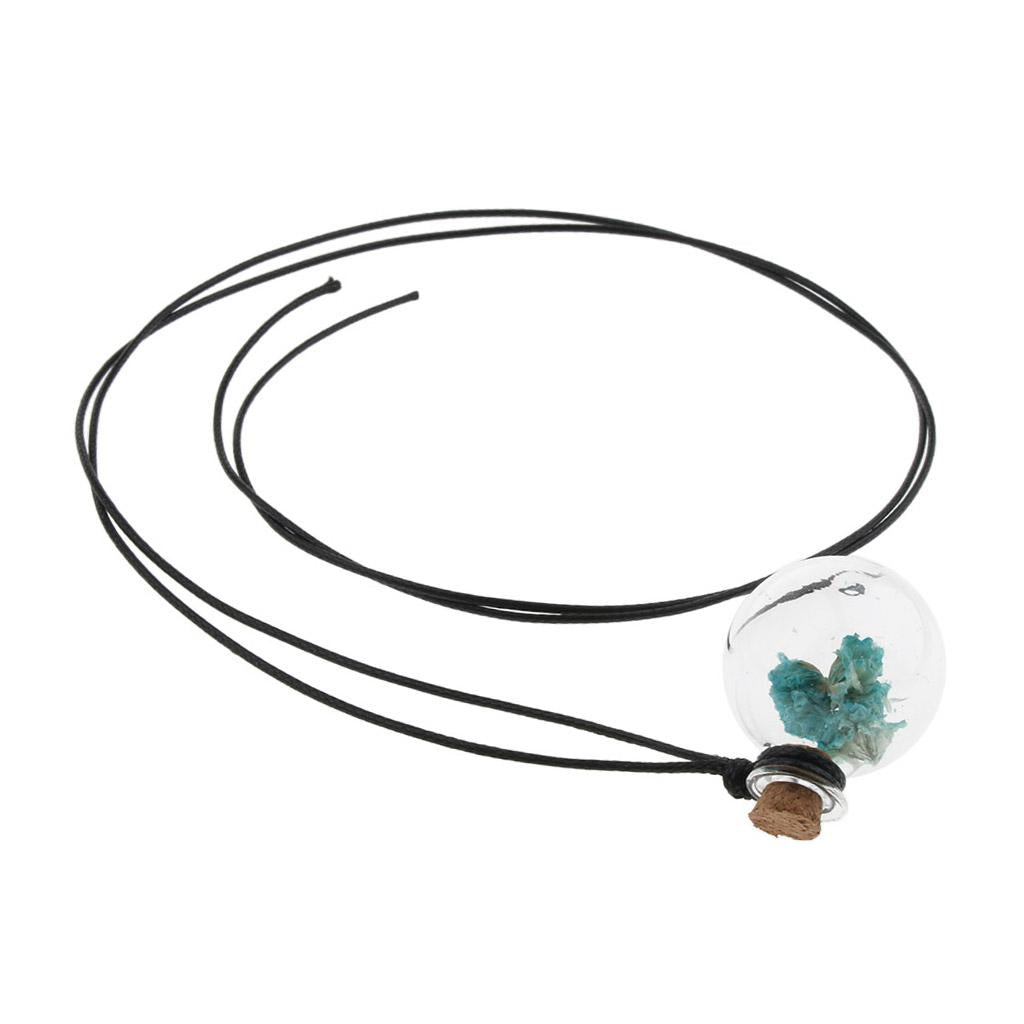 5ML Aromatherapy Bottle Pendant Essential Oil Diffuser Lake Blue Flowers