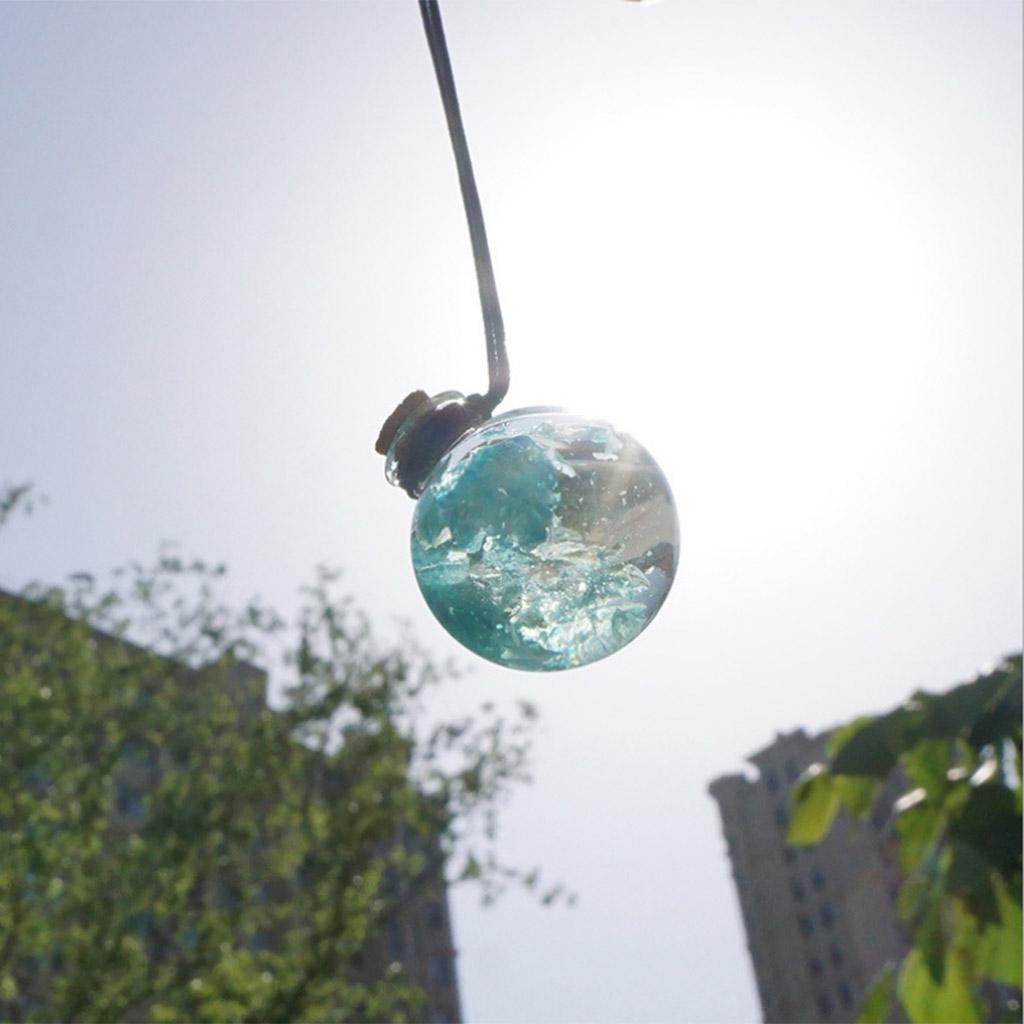 5ML Aromatherapy Bottle Pendant Essential Oil Diffuser Lake Blue Flowers