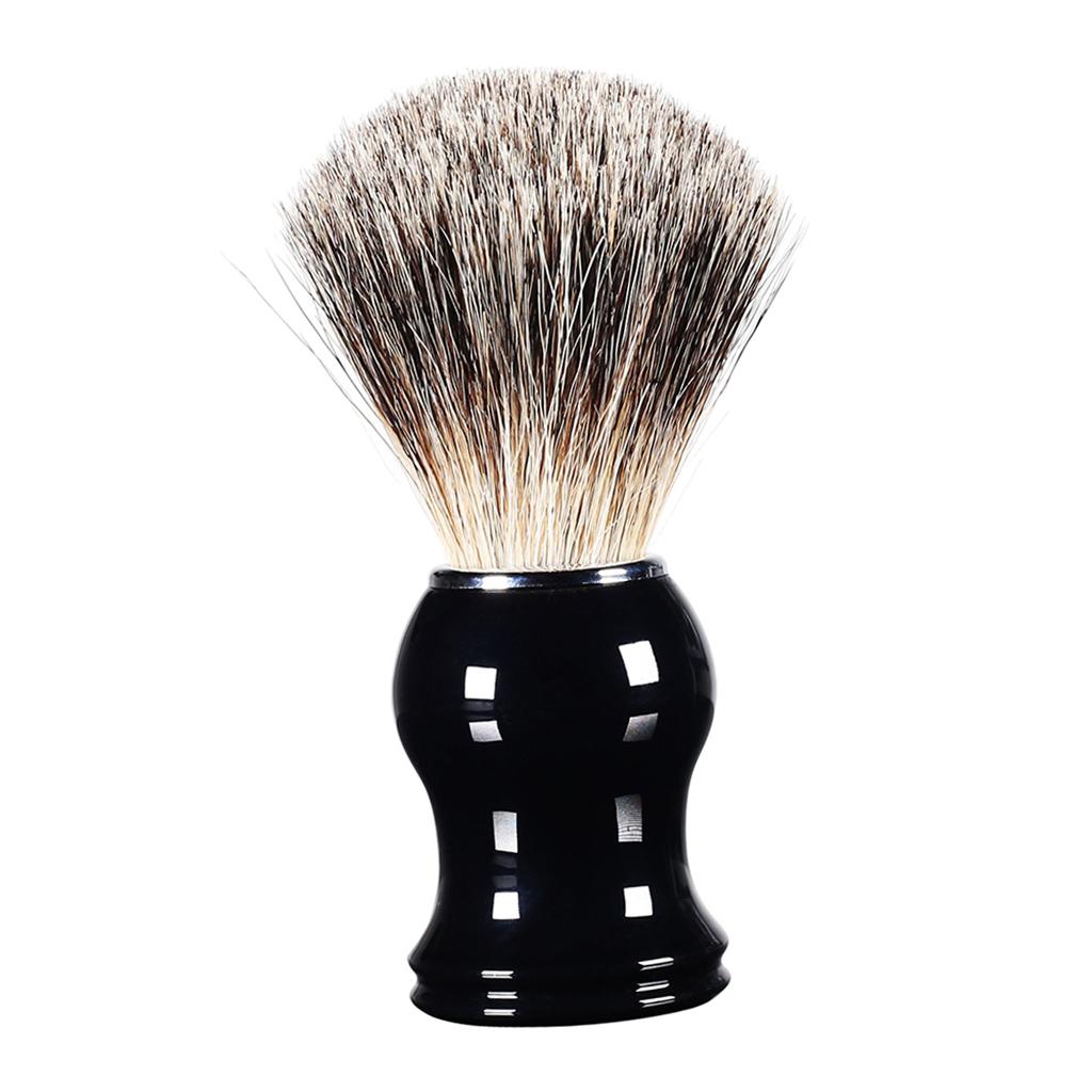 Resin Handle Barber Salon Mustache Shaving Brush Grooming Tool for Men Use