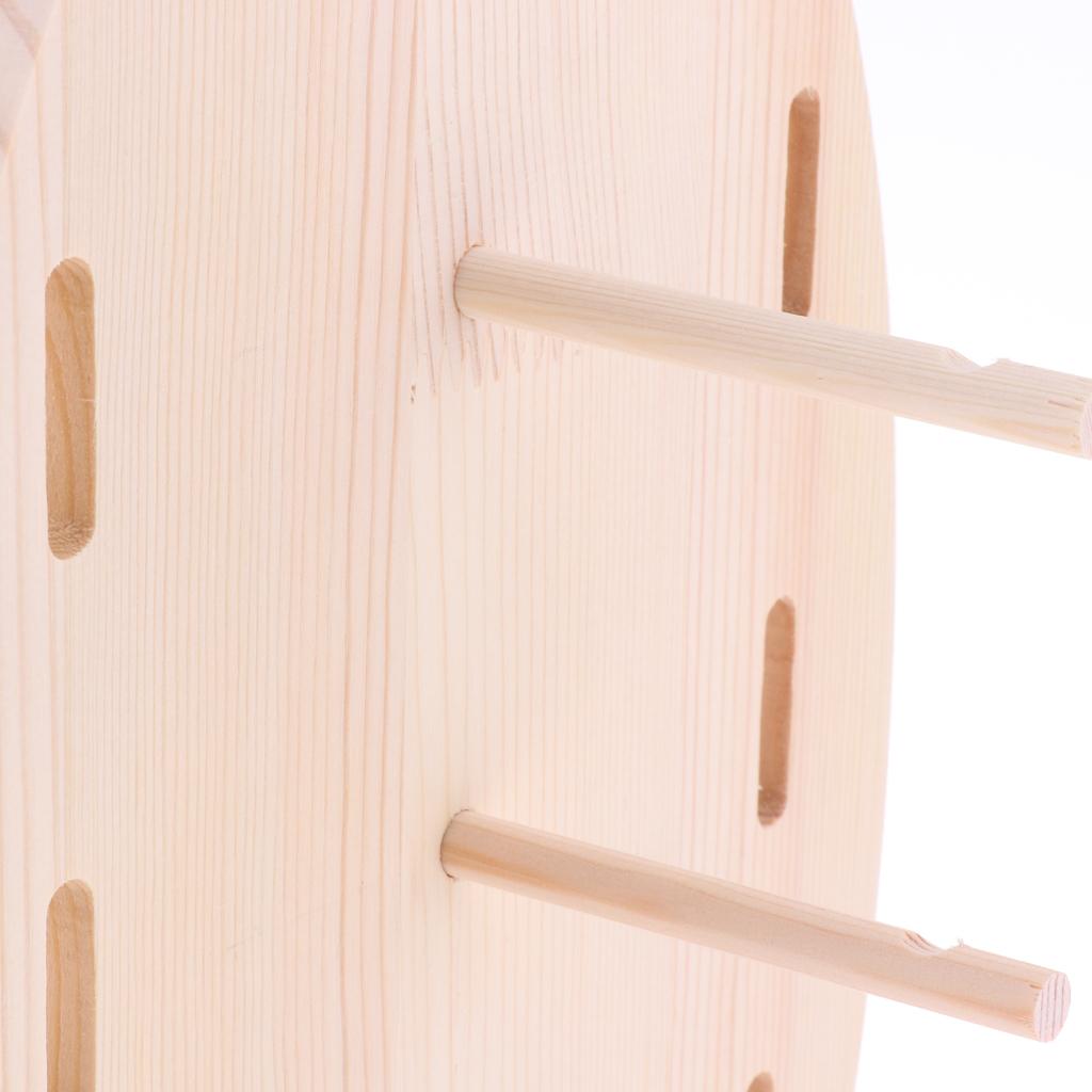 Wooden Sunglasses Eye Glasses Display Rack Stand Holder Organizer for 3 Pair