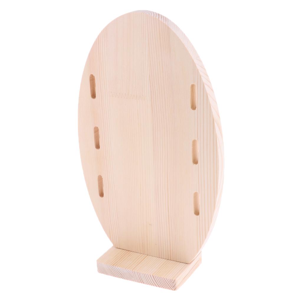 Wooden Sunglasses Eye Glasses Display Rack Stand Holder Organizer for 3 Pair