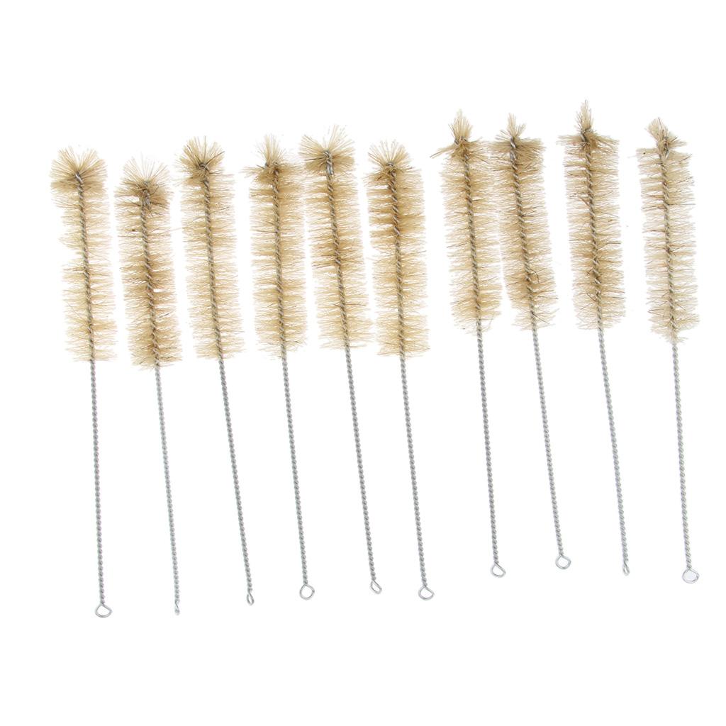 10 Pieces Long Bottle Brushes for Washing Narrow Neck Bottles Moxa Burner