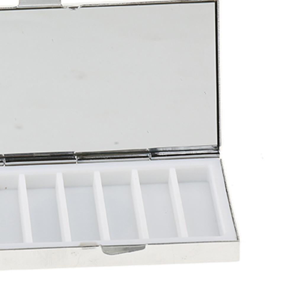 2Pcs Travel Metal Pill Box Medicine Organizer Container Storage Case 7 Slots
