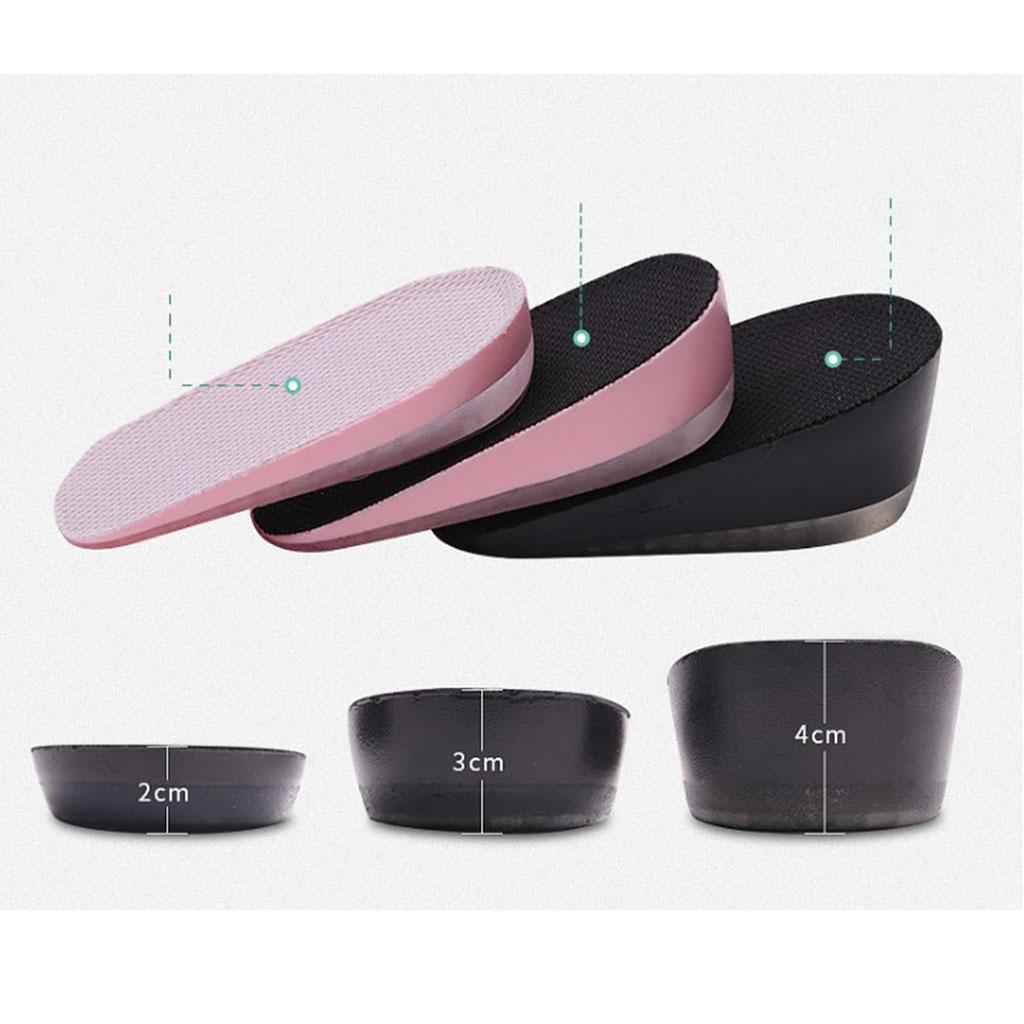 Silicone Height Increase Insoles Elevator Shoes Insole For Men Women 1.5cm