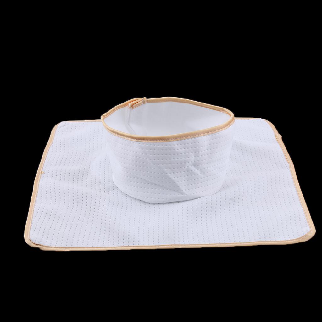 Washable Reusable Massage Bed Tattoo Table Sheet Pad With Face Hole White