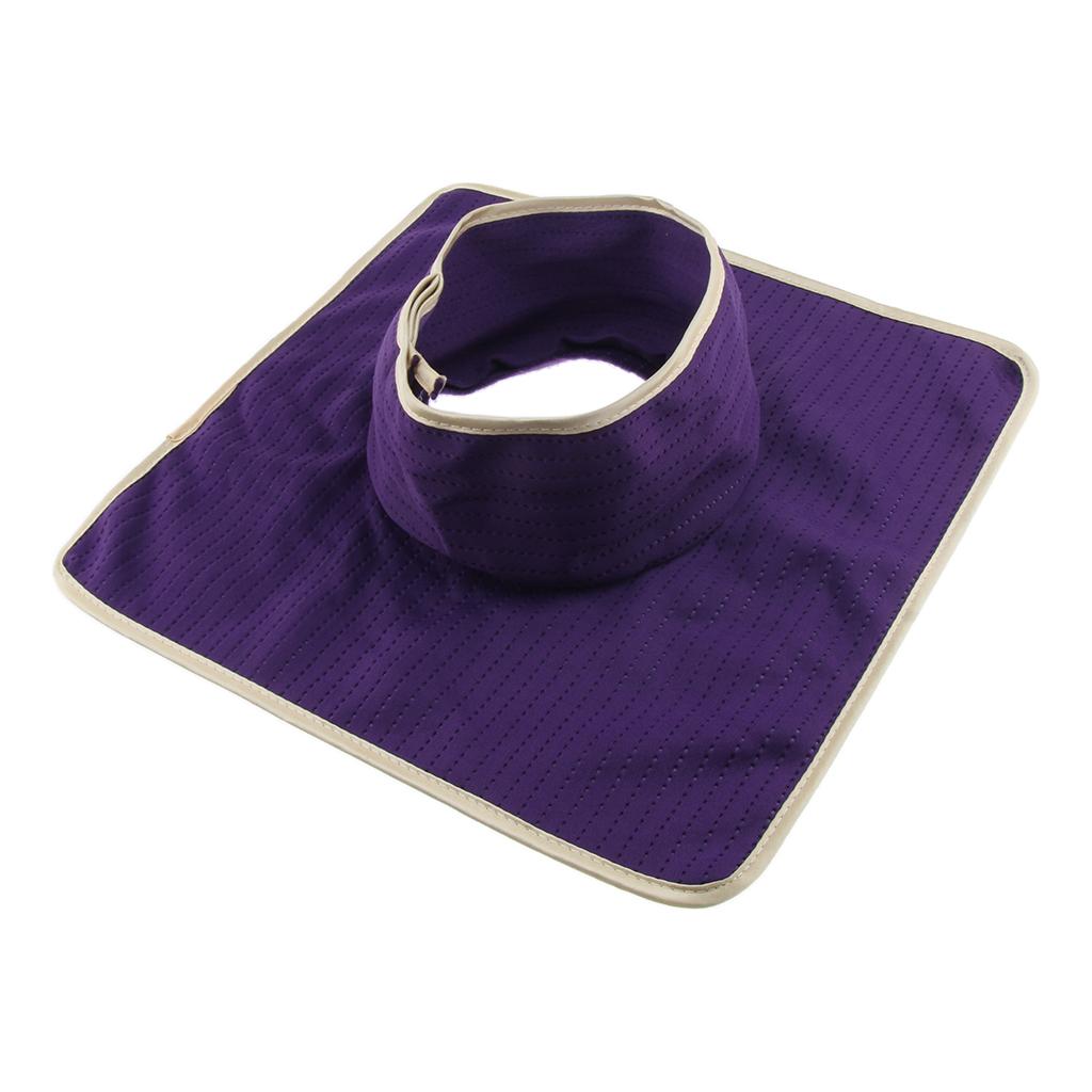 Washable Reusable Massage Bed Tattoo Table Sheet Pad With Face Hole Purple