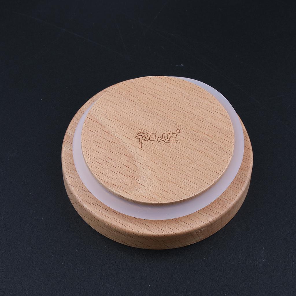 Food Storage Jar Canister with Beech Wooden Lid for Tea Coffee Spice 750ML