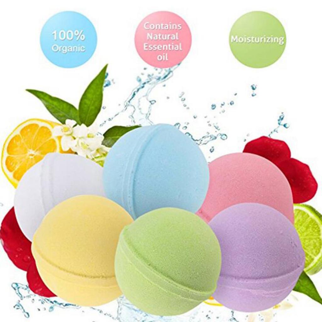 8 Pieces Women Scented Bubble Bath Salt Essential Balls Set 50g 8Pcs
