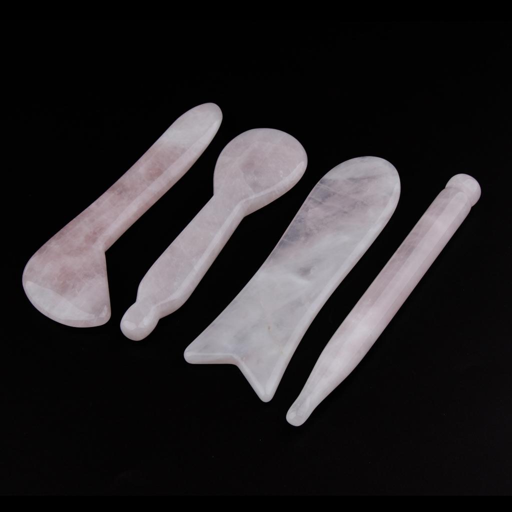 4X Beauty Salon Face Eye Whole Body Scraping Transparent Crystal GuaSha Tool