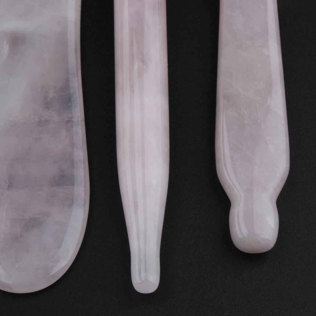 4X Beauty Salon Face Eye Whole Body Scraping Transparent Crystal GuaSha Tool