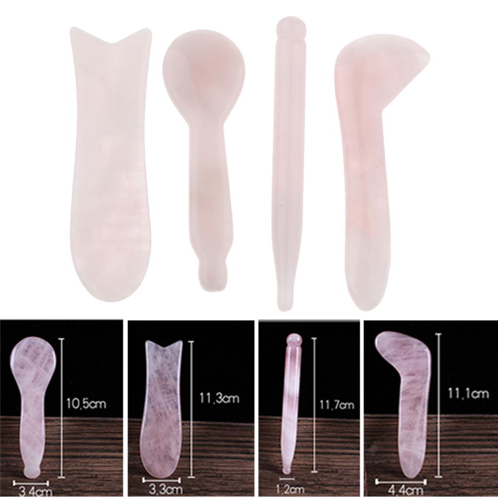 4X Beauty Salon Face Eye Whole Body Scraping Transparent Crystal GuaSha Tool