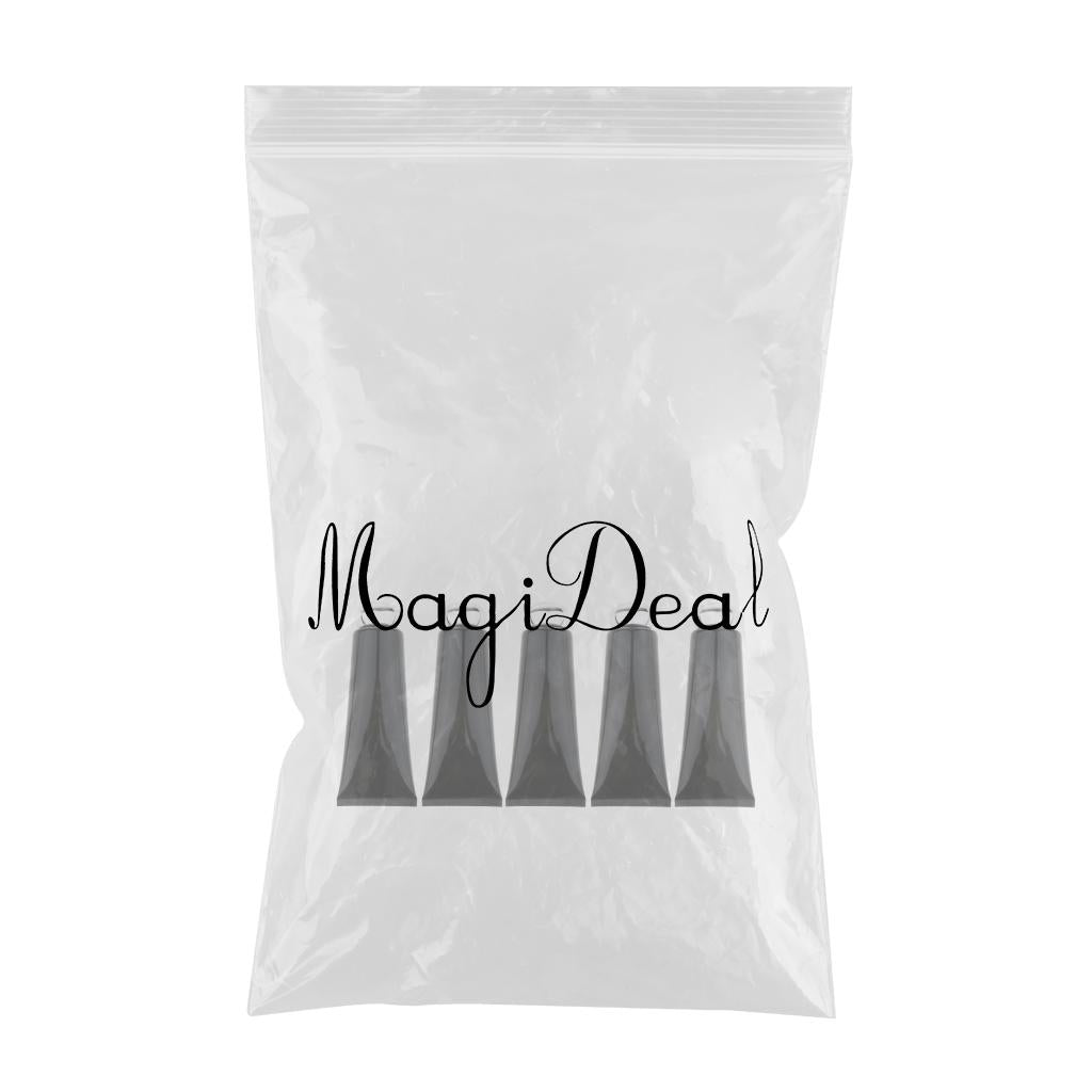 5pcs Refillable Empty Tube Cream Lotion Facial Cleanser Bottles Black Silver