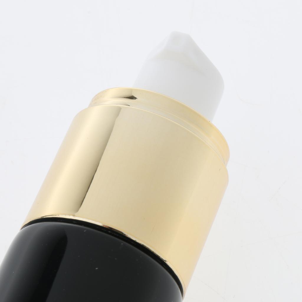 2 Pieces Plastic Squeeze Bottle Empty Makeup Liquid Foundation Pump Tube