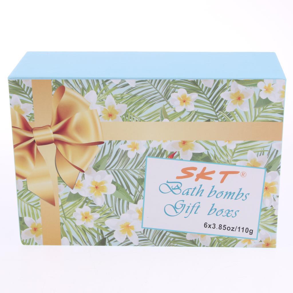 6 Pieces Women Scented Bubble Bath Salt Essential Balls Set Kit 110g