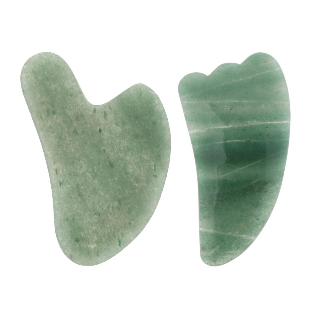 Natural Jade Guasha Board Chinese Traditional Scraping Massage Tool