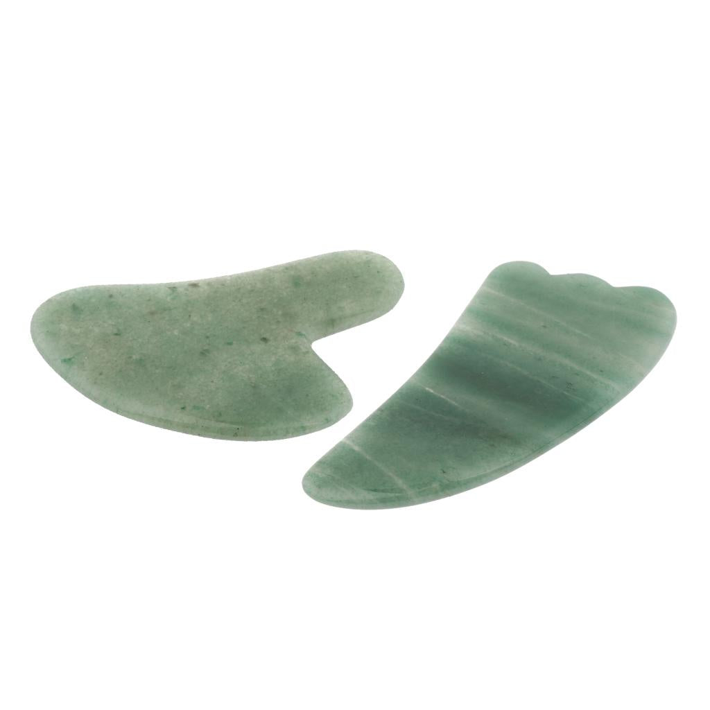 Natural Jade Guasha Board Chinese Traditional Scraping Massage Tool