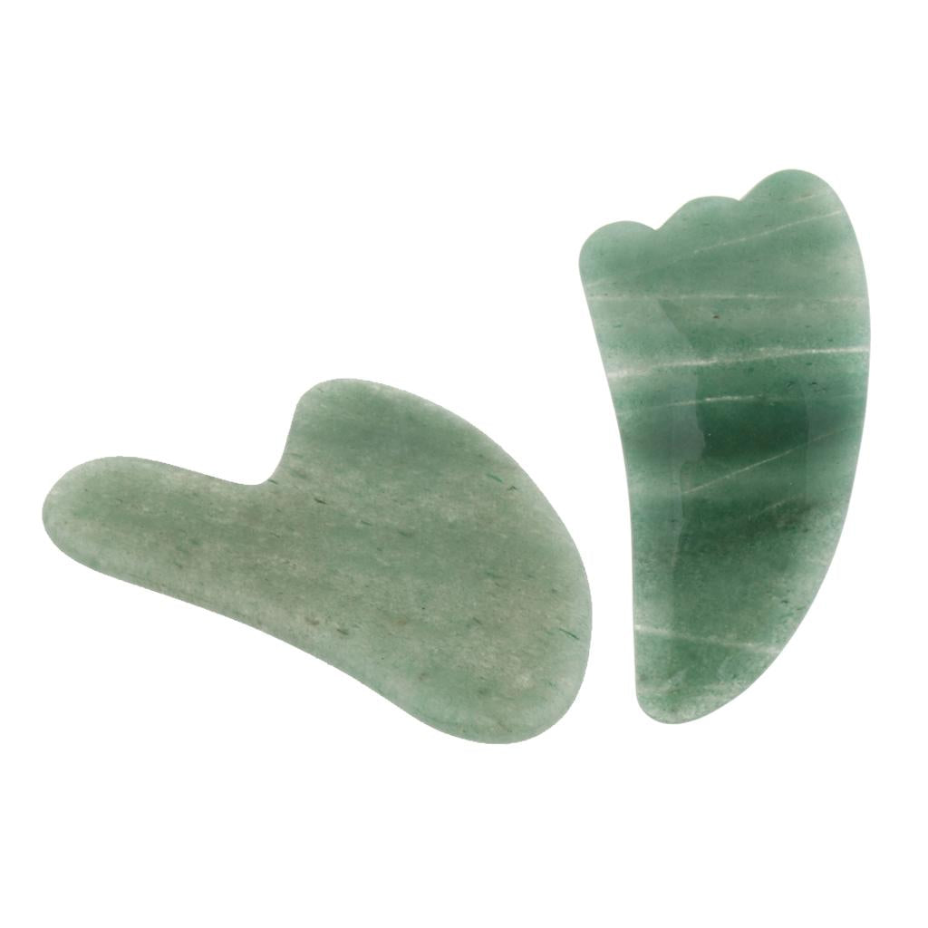 Natural Jade Guasha Board Chinese Traditional Scraping Massage Tool