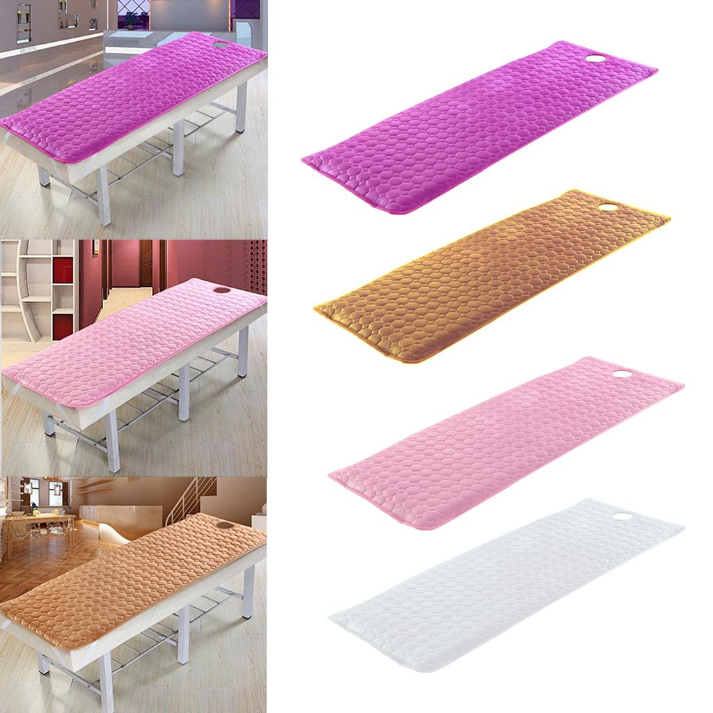 Beauty SPA Massage Bed Cover Sheet Mattress With Face Hole 190 x 80cm Purple
