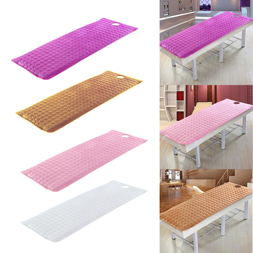 Beauty SPA Massage Bed Cover Sheet Mattress With Face Hole 190 x 80cm Purple