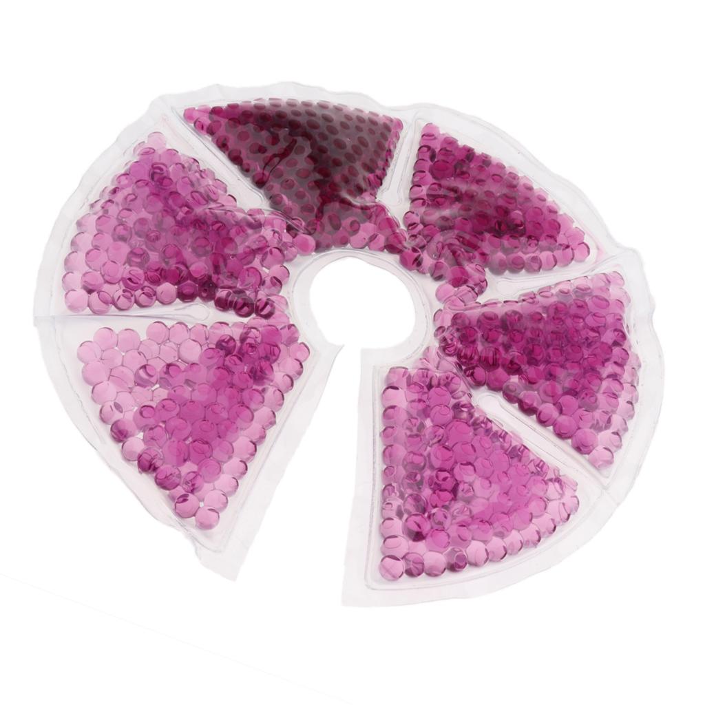 Reusable Breastfeeding Hot Cold Gel Ice Pack Pads For Nursing Mother Purple