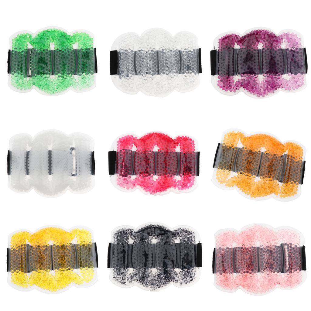 Reusable Gel Beads Hot Cold Compress Ice Pack Elbow Wrist Muscle Wrap Yellow