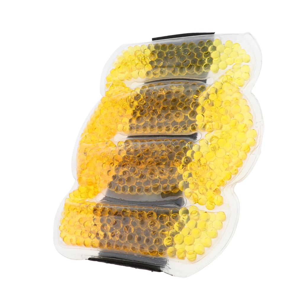 Reusable Gel Beads Hot Cold Compress Ice Pack Elbow Wrist Muscle Wrap Yellow