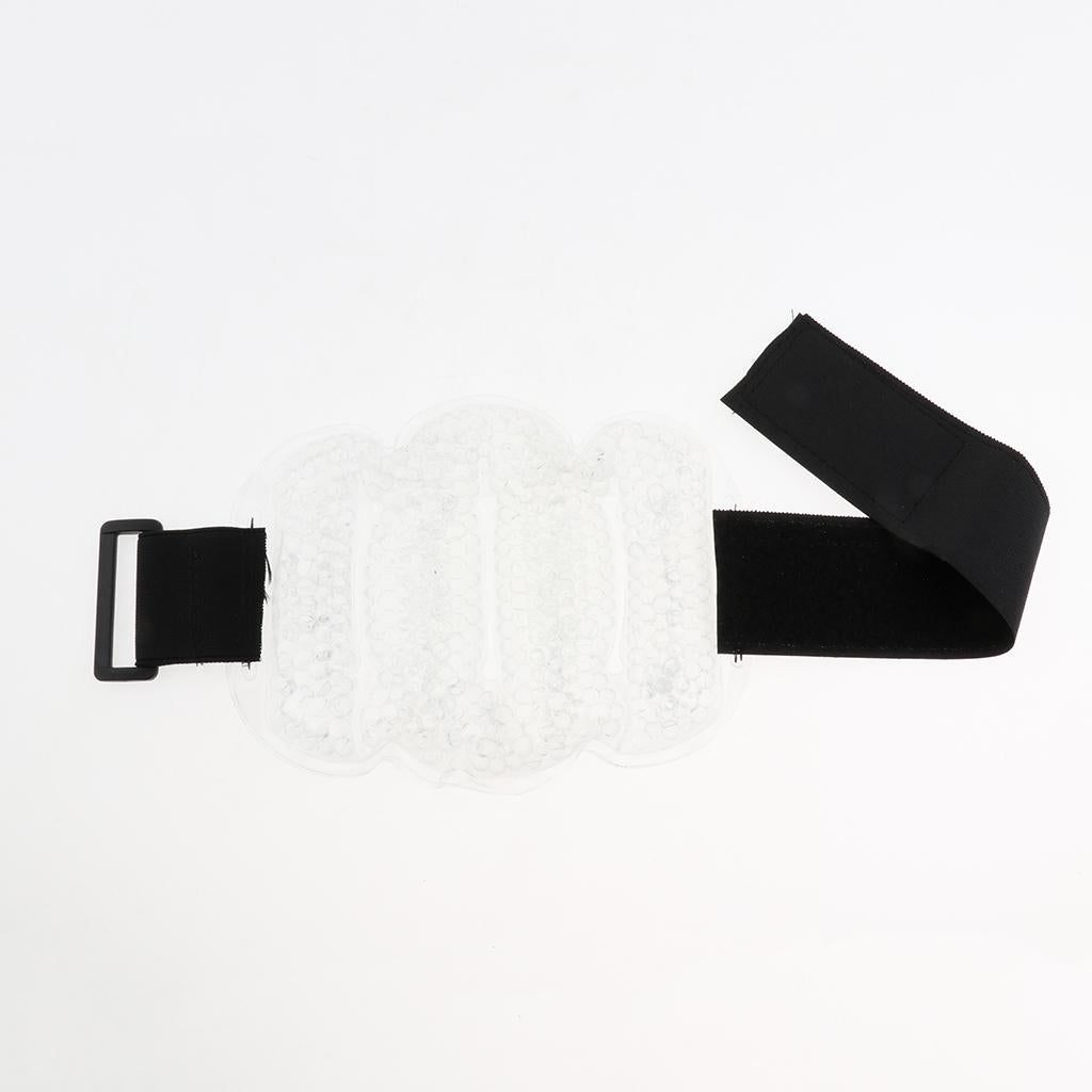 Reusable Gel Beads Hot Cold Compress Ice Pack Elbow Wrist Muscle Wrap Clear