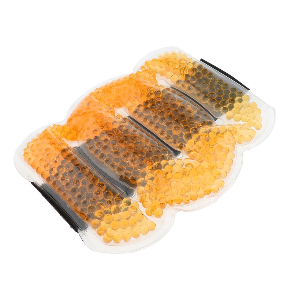 Reusable Gel Beads Hot Cold Compress Ice Pack Elbow Wrist Muscle Wrap Orange