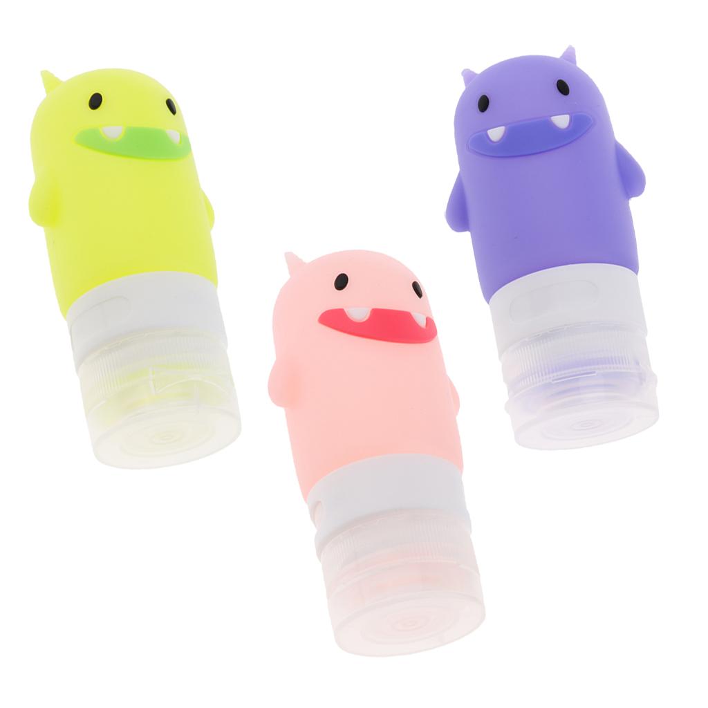 Silicone Travel Bottle Shampoo Lotion Cream Toiletries Container Green