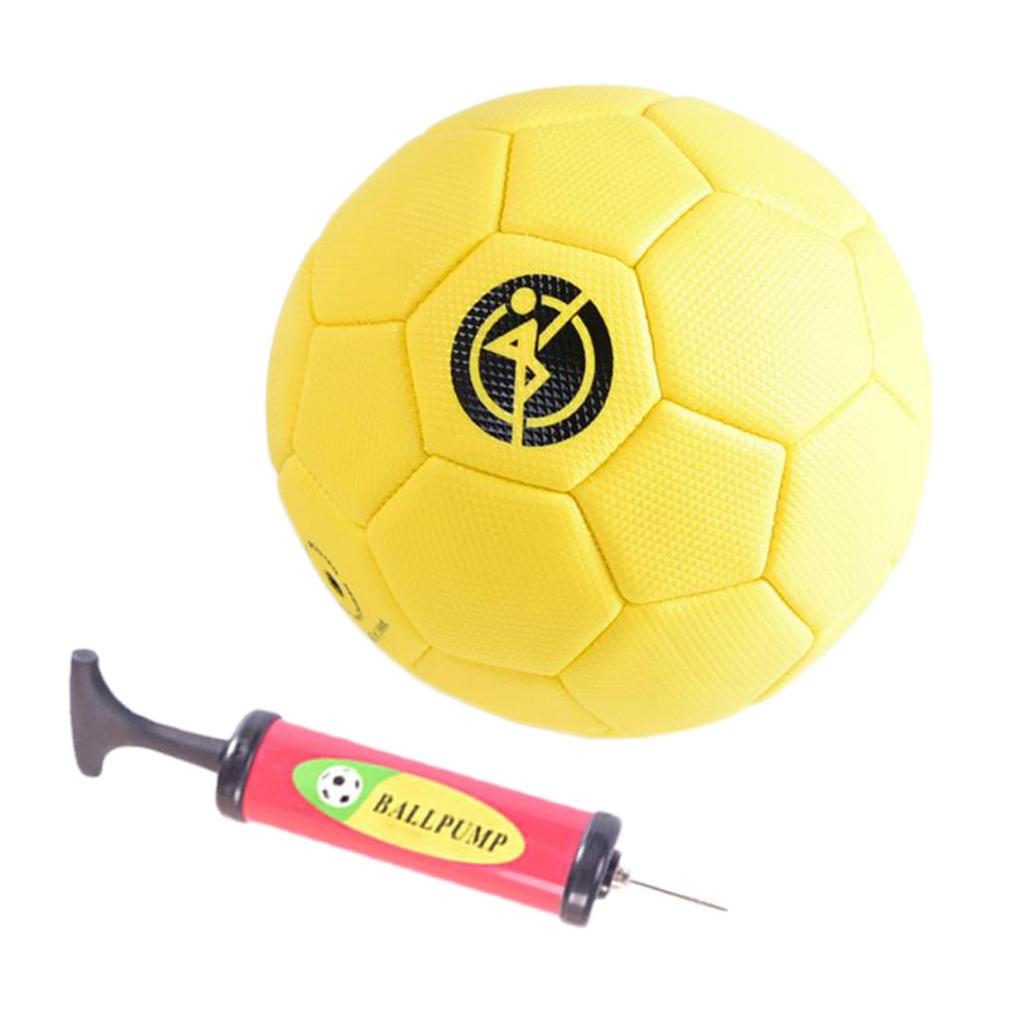 Football soccer ball size 2 for kids Youth Skills Practice with Pump Yellow