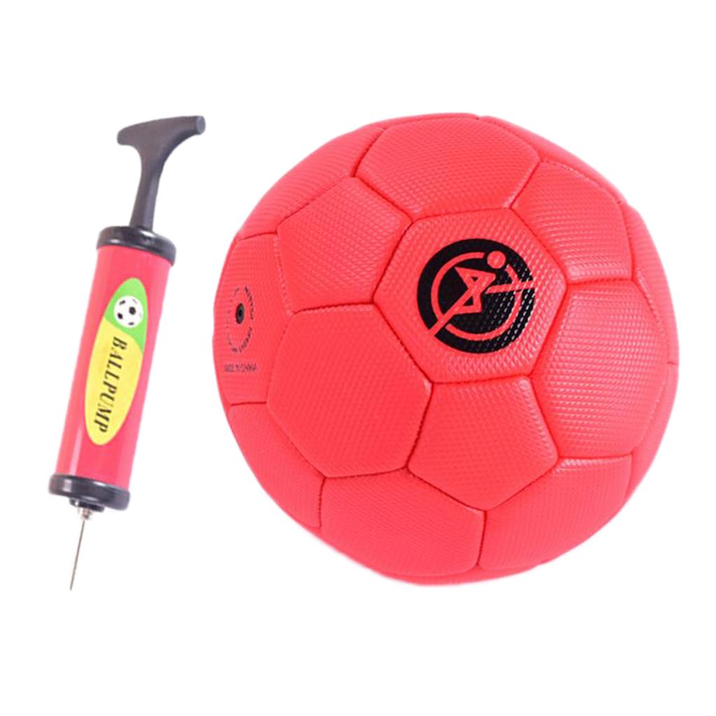 Football soccer ball size 2 for kids Youth Skills Practice with Pump Red