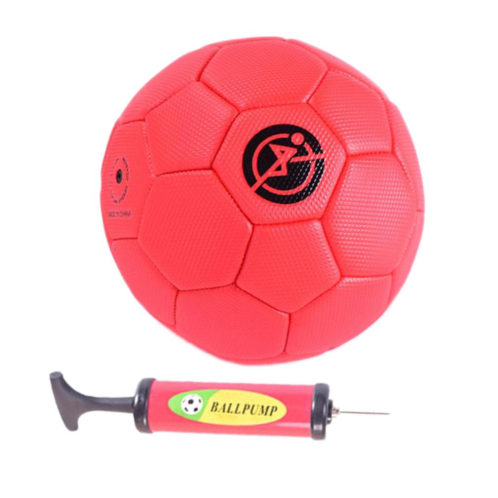 Football soccer ball size 2 for kids Youth Skills Practice with Pump Red