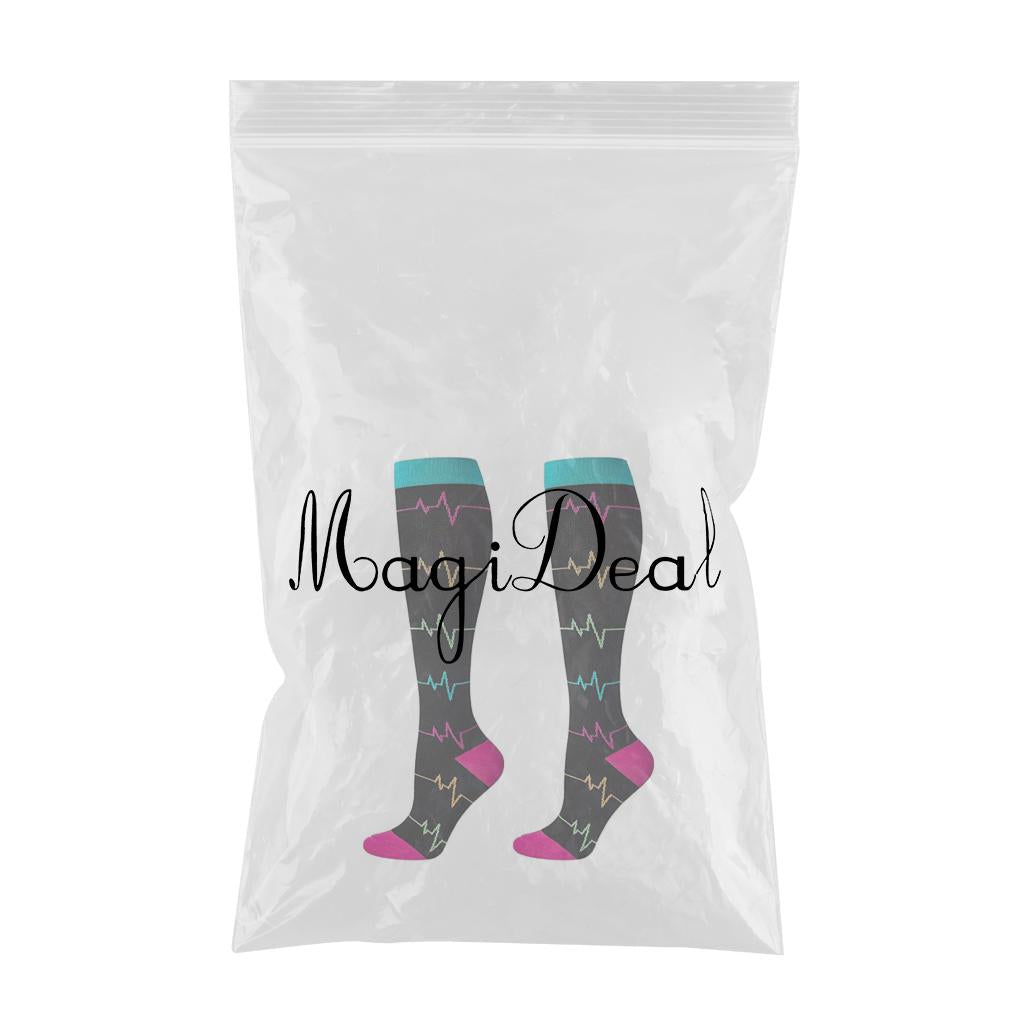 Unisex Compression Socks Long Calf Sleeves Knee-High Sports Stockings XL L
