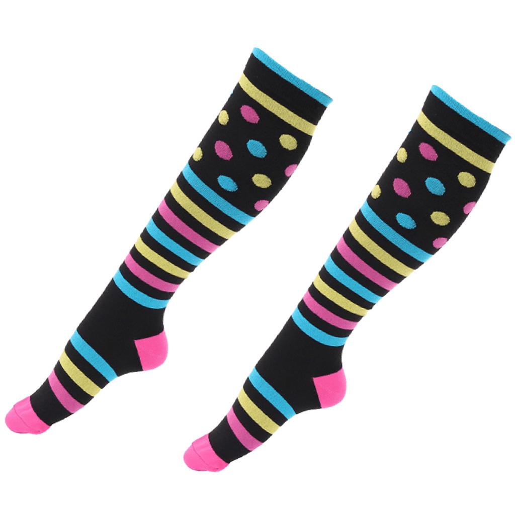 15-20 mmHg Compression Socks for Men Women Running Flight and Travel L-XL