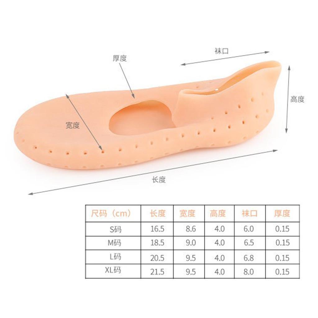 1 Pair Gel Women Men Moisturising Heel Cracked Foot Care Protectors Socks L