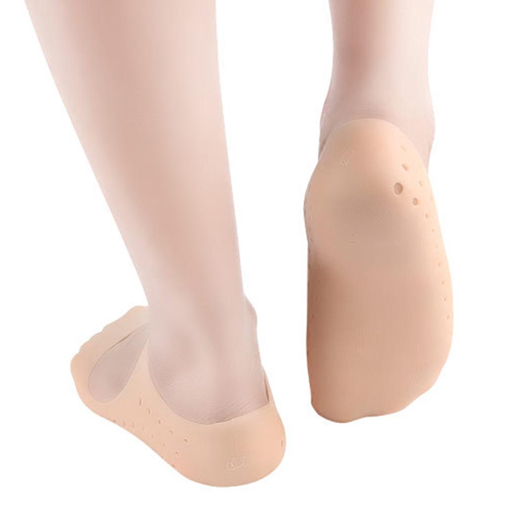 1 Pair Gel Women Men Moisturising Heel Cracked Foot Care Protectors Socks L