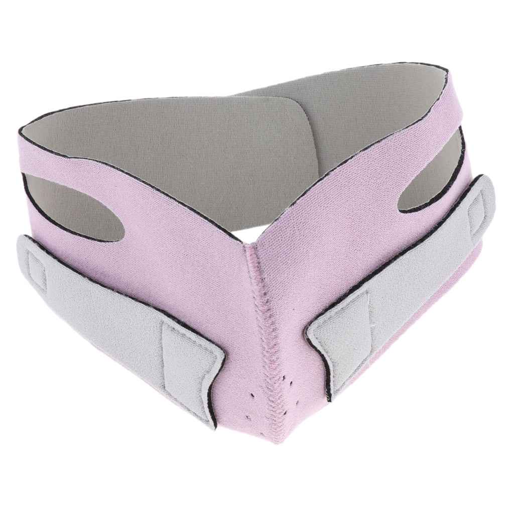Chin Cheek Shaper Strap Belt V Line Facial Neck Lifting Firming Tool Pink