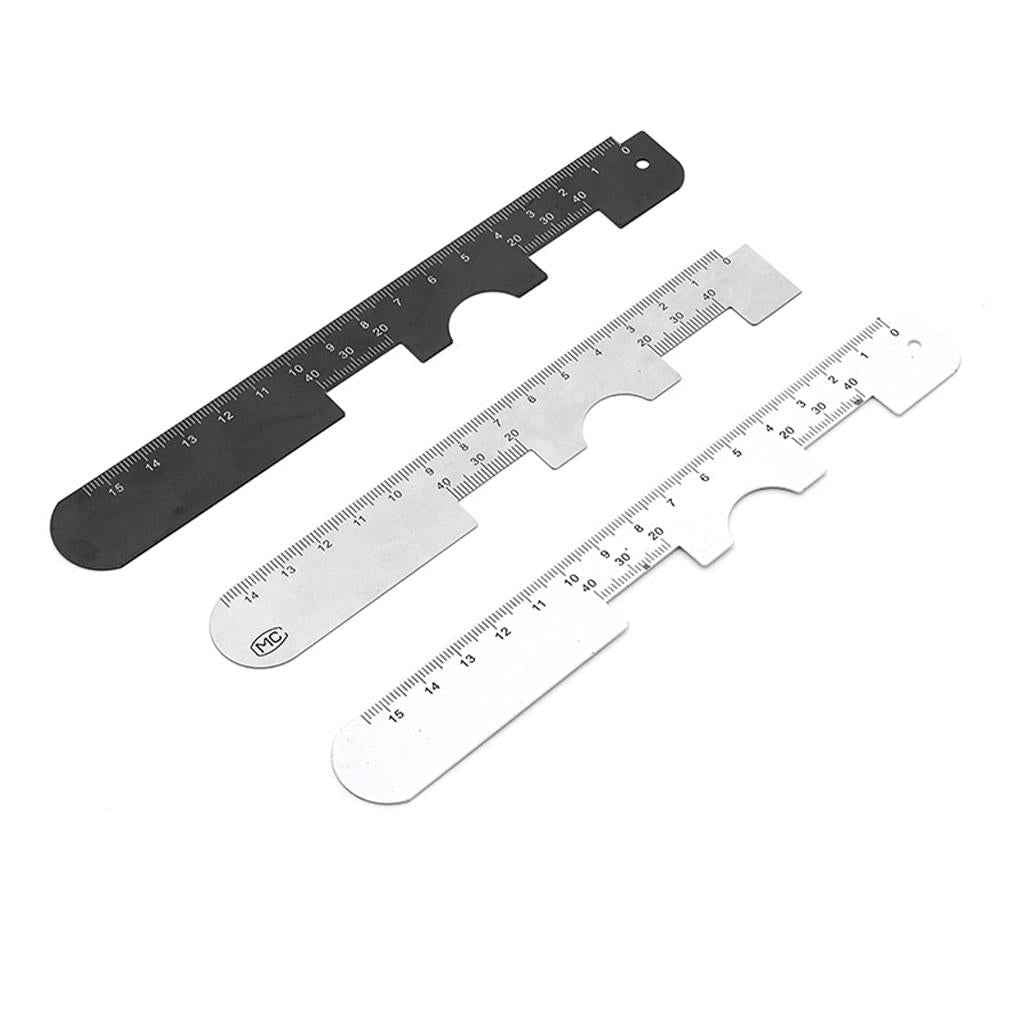 Stainless steel PD Ruler Pupil Distance Meter Eye Ophthalmic Tool White