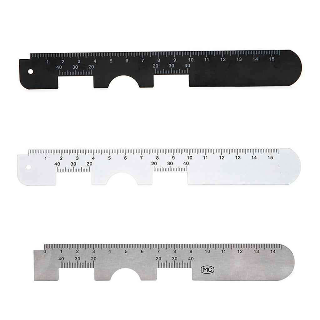 Stainless steel PD Ruler Pupil Distance Meter Eye Ophthalmic Tool White