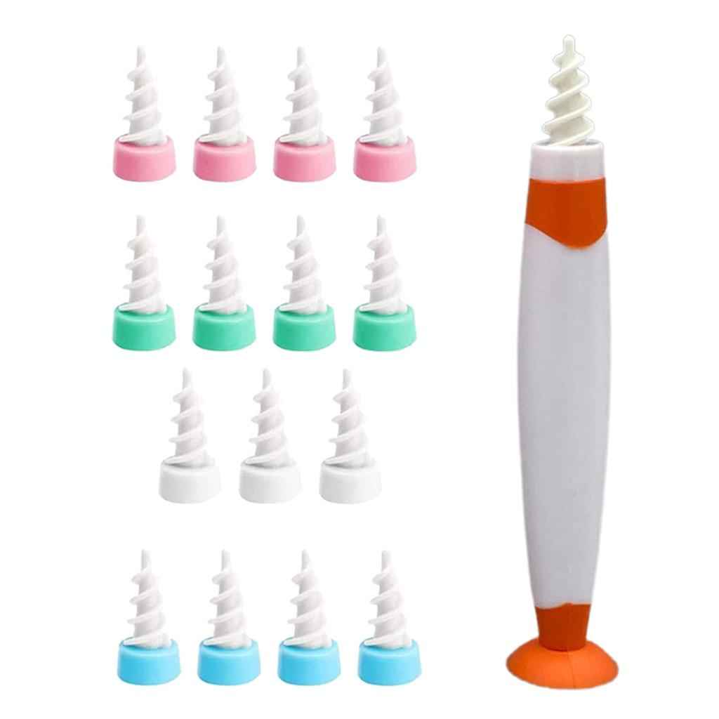 Ear Wax Cleaner Removal Swab Earwax Remover Spiral Soft Tool Earpick Orange