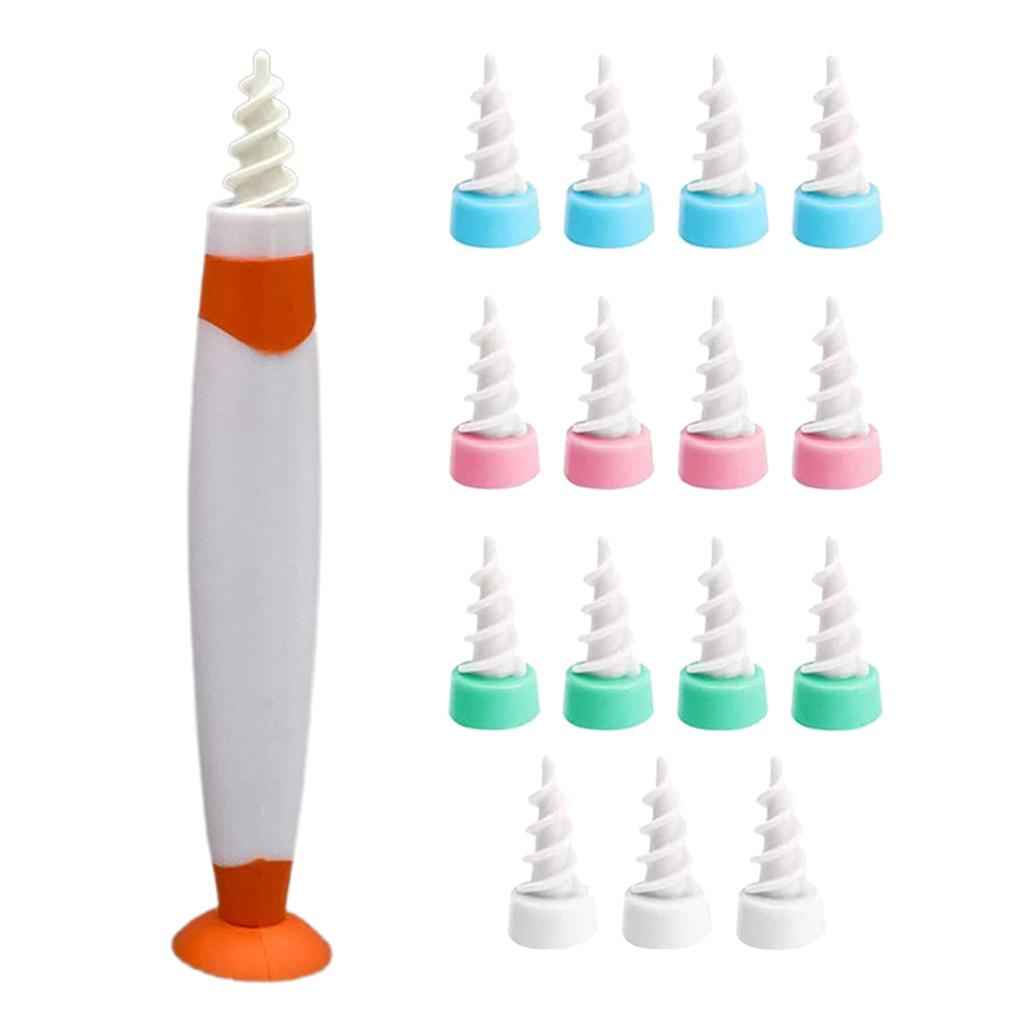Ear Wax Cleaner Removal Swab Earwax Remover Spiral Soft Tool Earpick Orange
