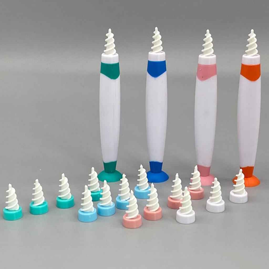 Ear Wax Cleaner Removal Swab Earwax Remover Spiral Soft Tool Earpick Orange