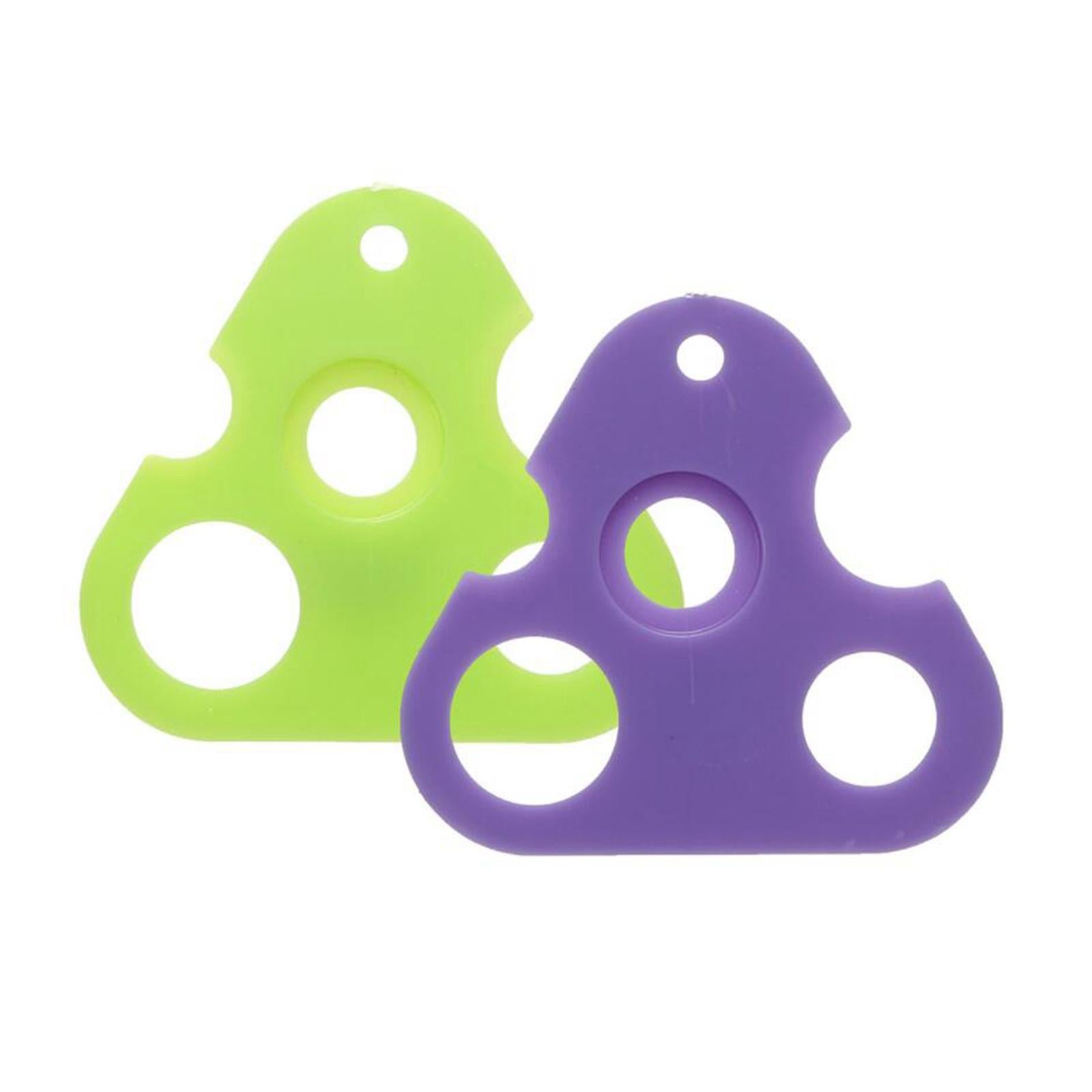 5xPlastic Essential Oil Roller Ball Bottle Opener Key Tools  Triangle Green